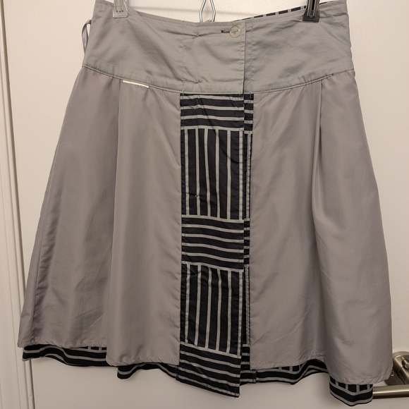 Vero Moda Black and Grey Knee-length Skirt With Pockets - Picture 7 of 10